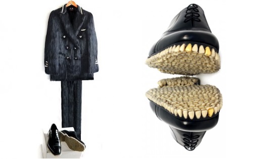 Weird Fashion: Suit, shoes made from human hair, teeth, bones and eyes -  Eco Friend