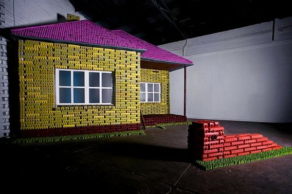 Egg carton Lego house
