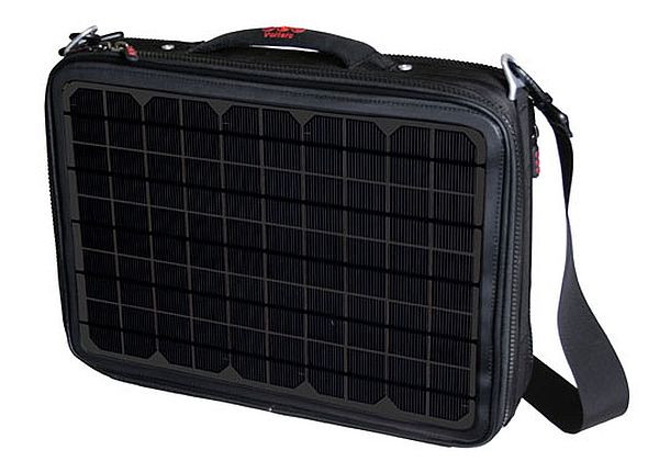 Solar powered laptop bag