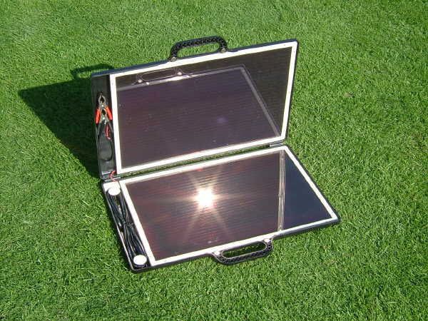 Sunshine solar briefcase shaped charger