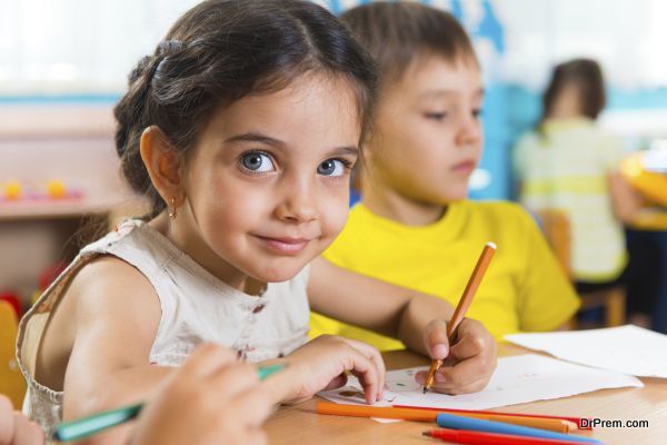 girl in classroom