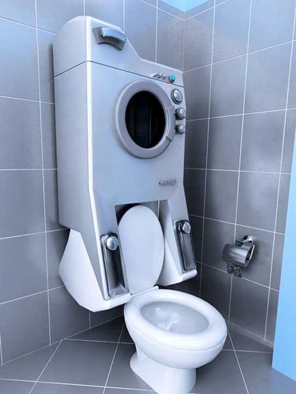 Washup Washing Machine Toilet