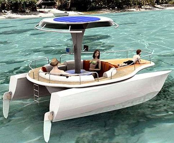 Solar pedal boat