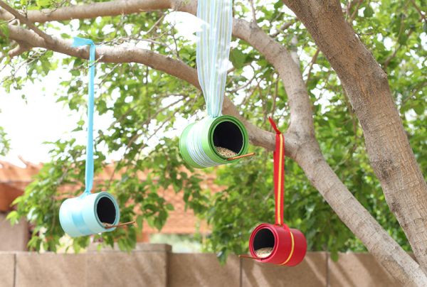 Bird Feeders using Cans