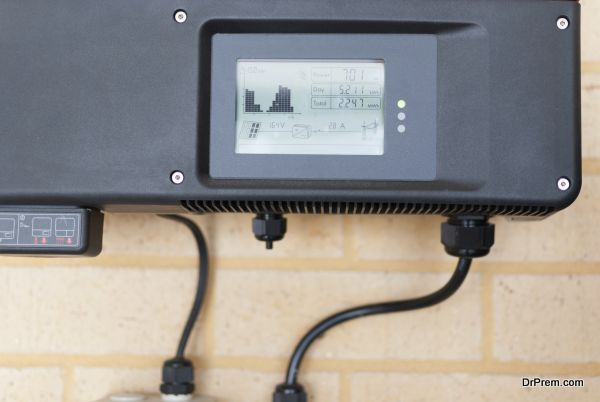 Photovoltaic inverter installed in a home