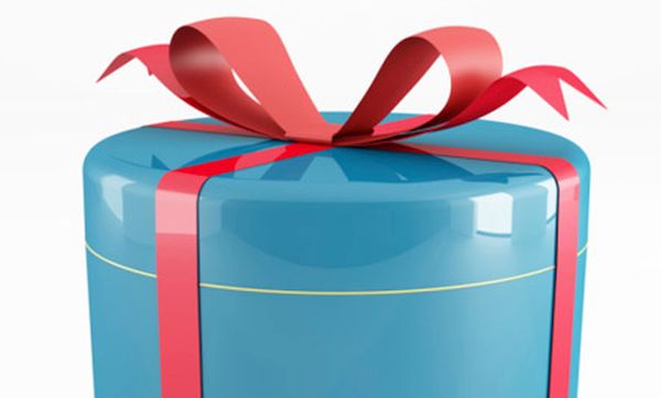 blue  and red can gift box