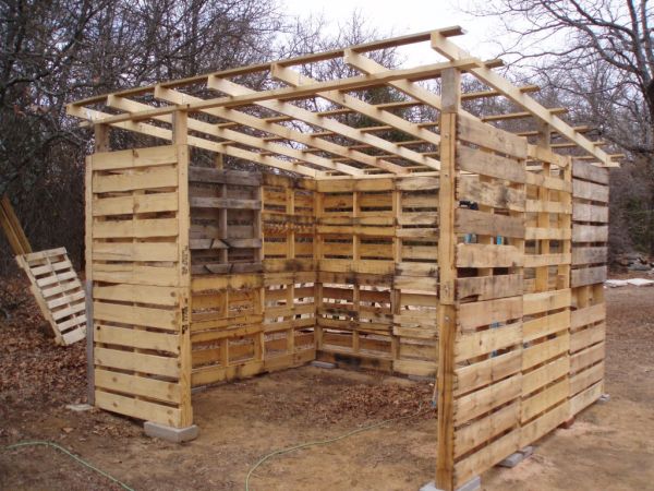 recycle pallet shed