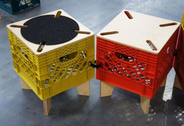 Milk Crate Stool