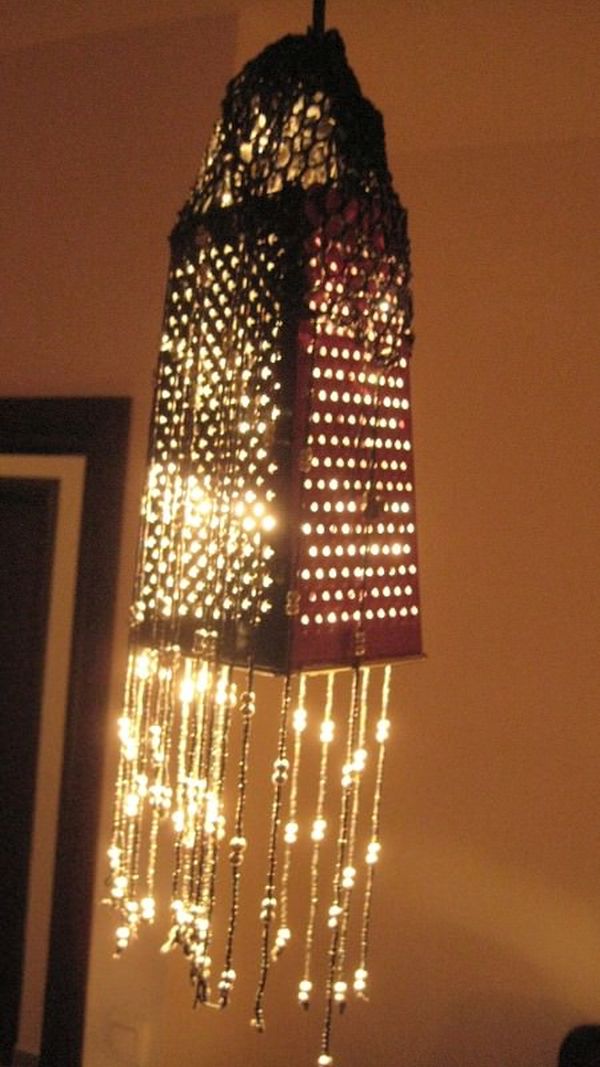Old graters into lamps