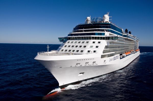 Celebrity Solstice - Aerial at Sea Miami Shoreline Celebrity Cruises