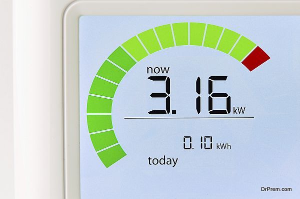 Household energy usage meter