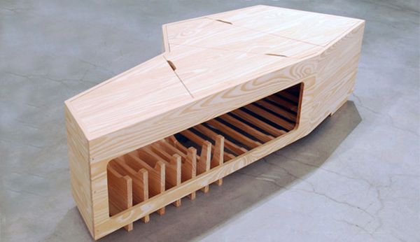 Coffin coffee table