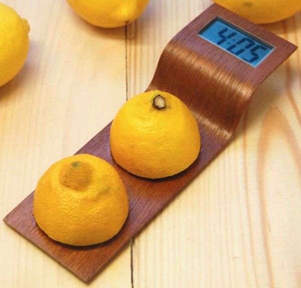 Clock with the power of lemon