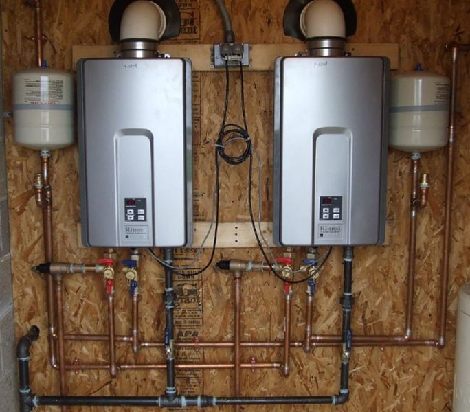 Tankless water heating systems
