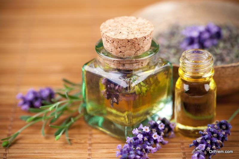 A lavender vanilla mosquito repellent