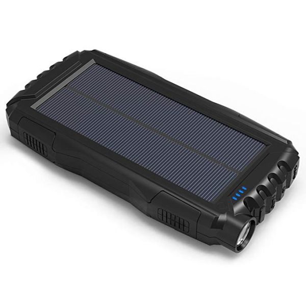 Jetsun Solar Power bank LED torch light