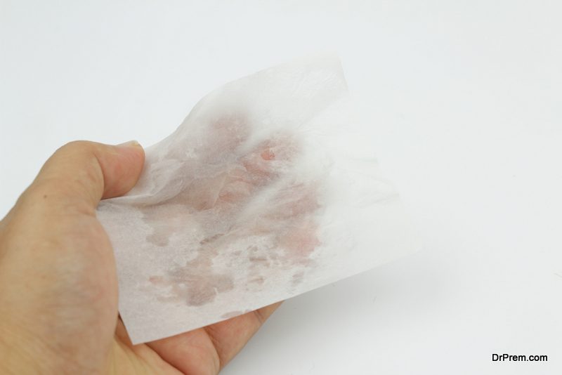 Blotting paper test