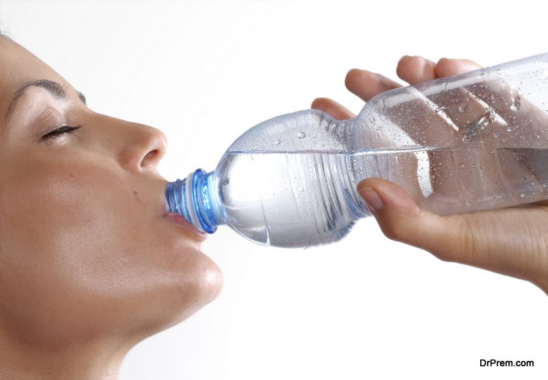 Plastic water bottles