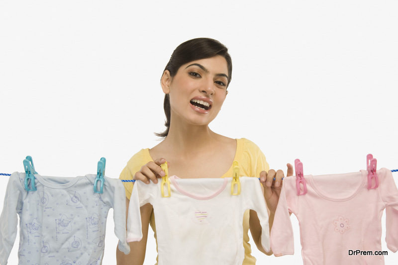 Dry your clothes on a clothesline
