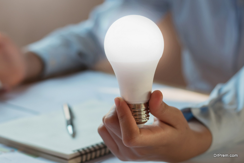 Switch to LED energy saving bulbs