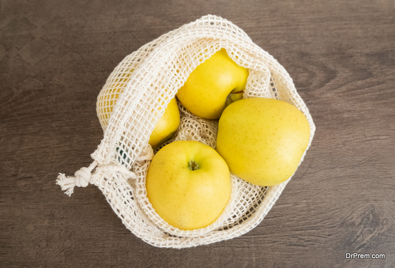 Canvas grocery bags