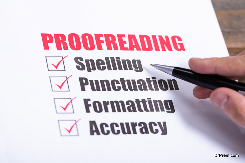 Proofreading Checklist 