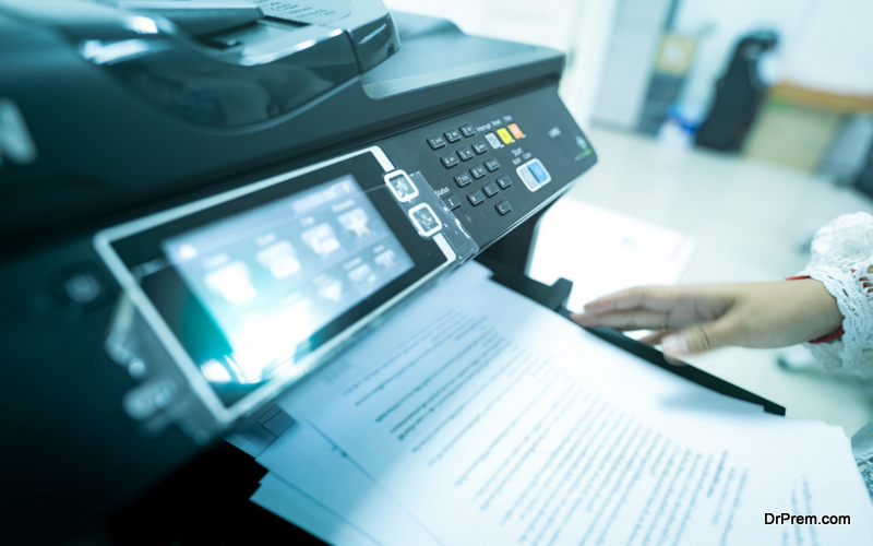 Office copy, print, scan and fax machines
